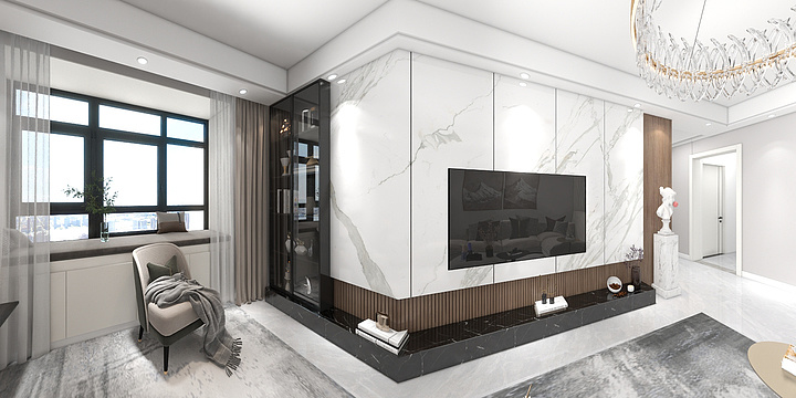 李斌-新沣和园8-2-101 轻奢风格-装修设计方案