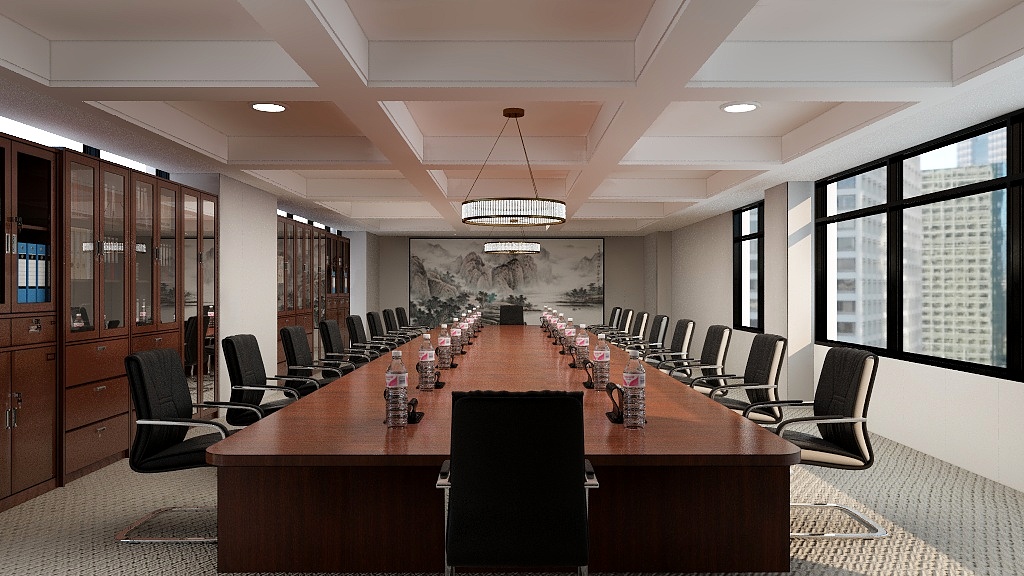 清-挽-松鼠装饰-党校会议室-案例-装修设计方案