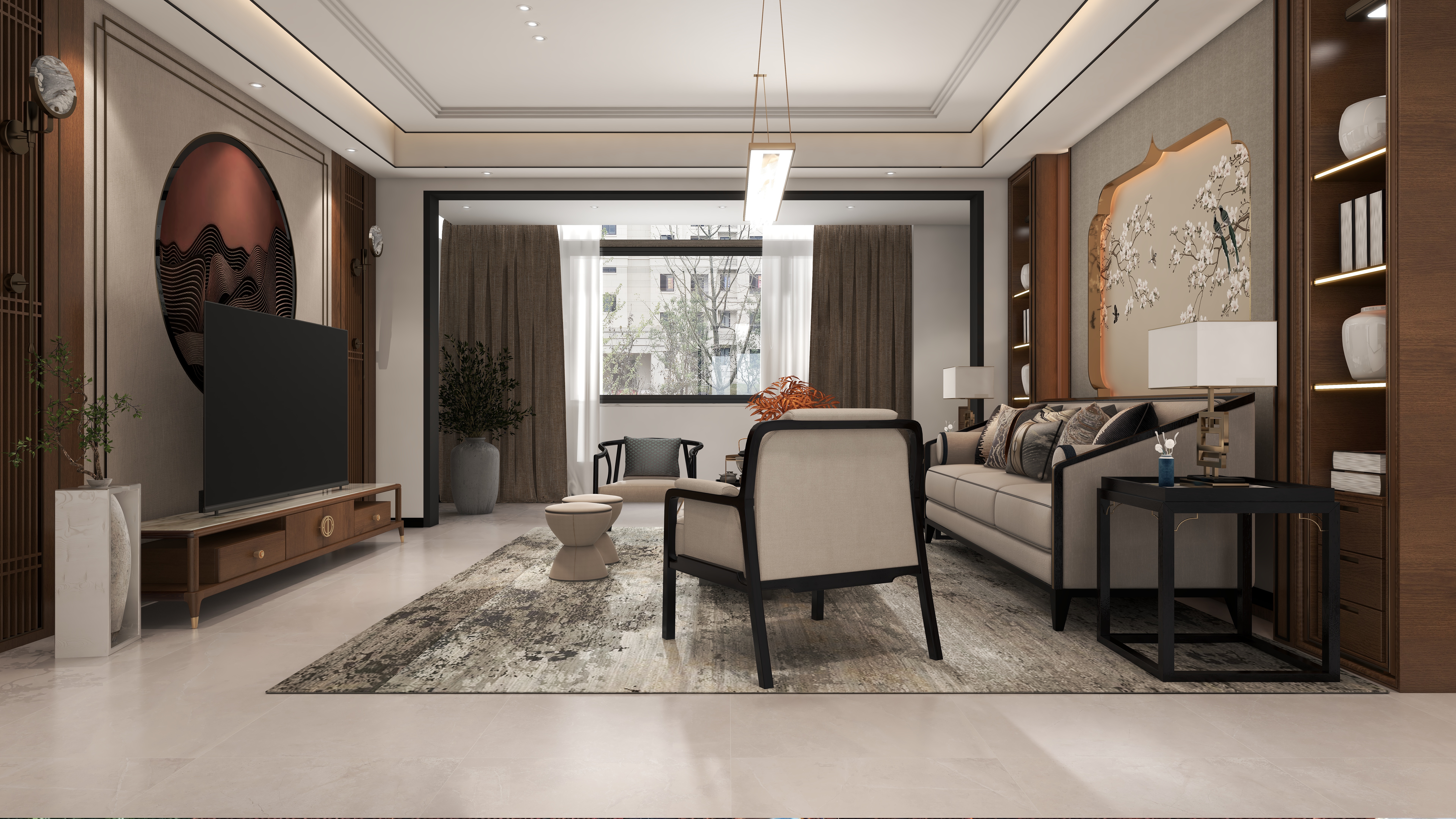 思凡L1110-新中式大平层220平-副本-装修设计方案