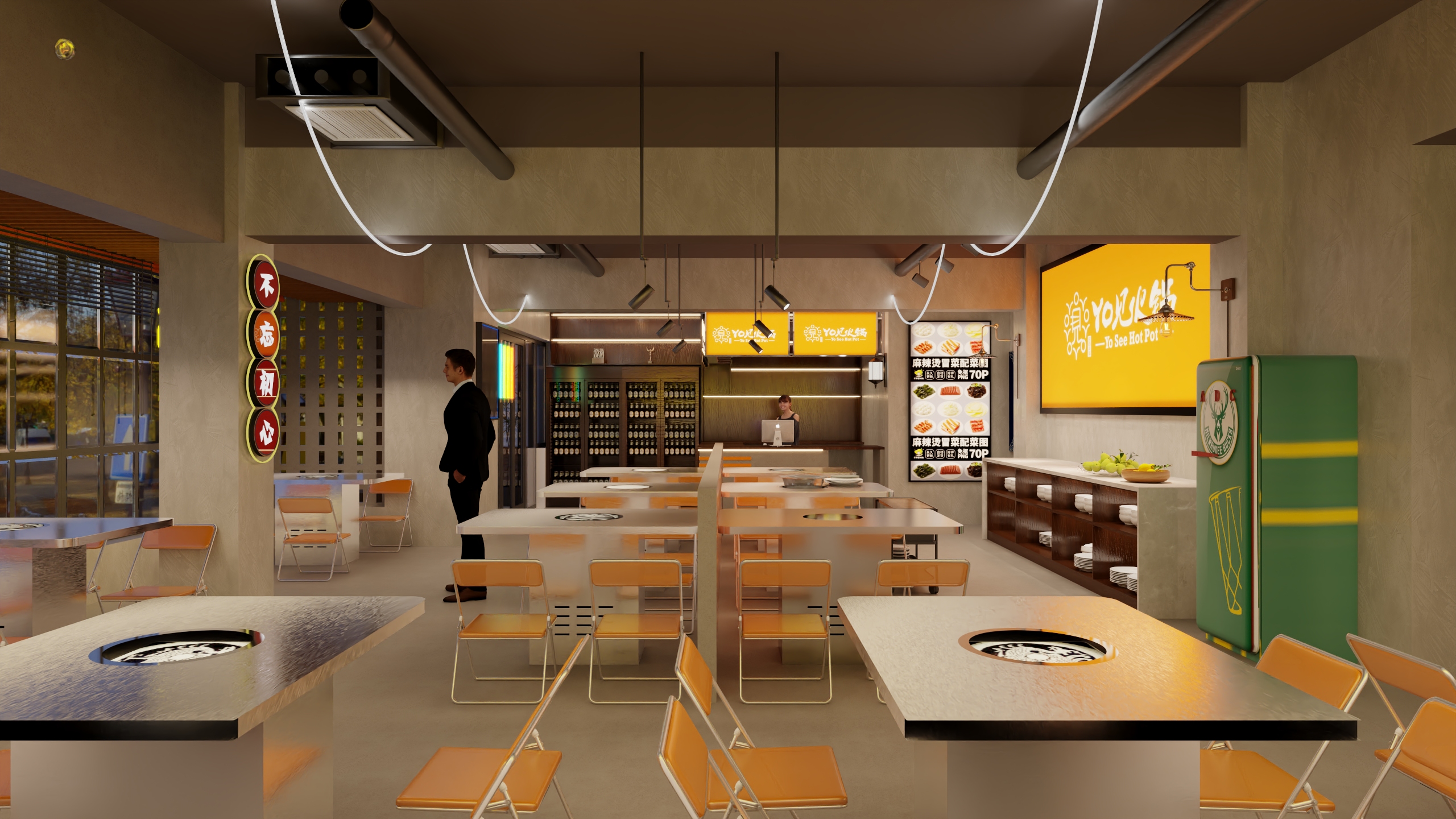 常诚-1-滨河路火锅店-装修设计方案