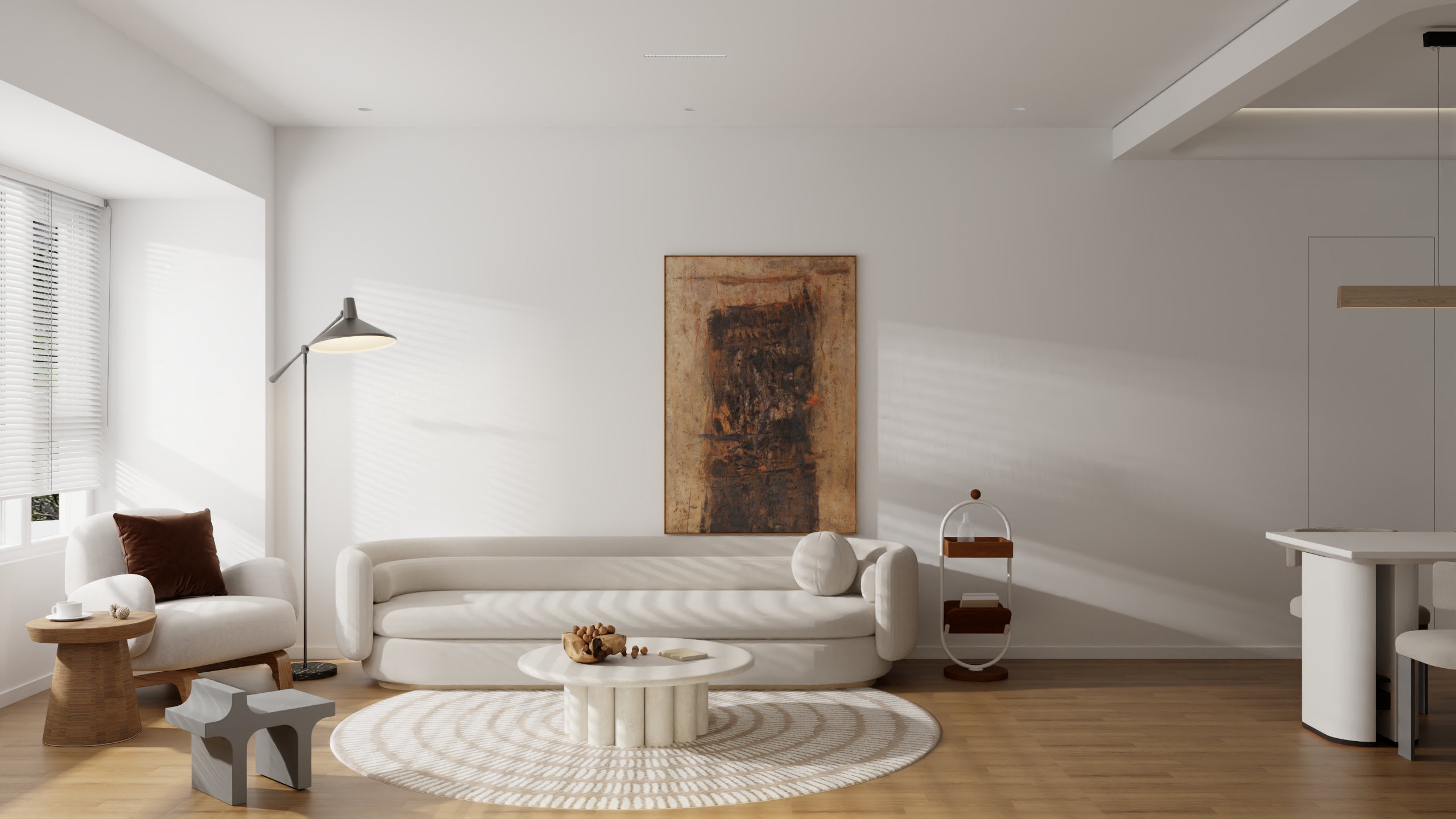 常科-《巴黎苑》诧寂奶油｜二层复式阁楼loft高级住宅-装修设计方案