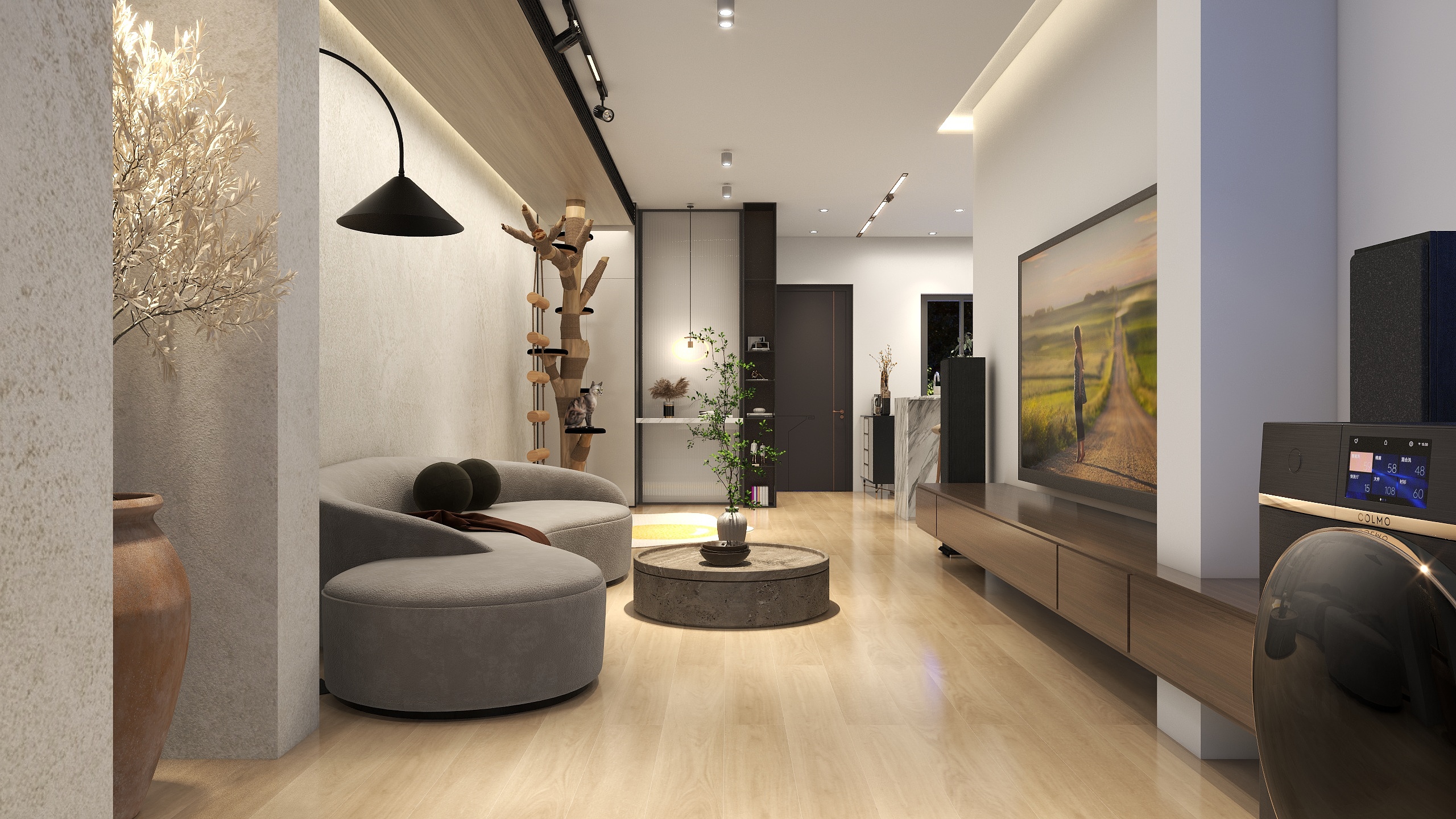 Mr吴-空间设计-海德公园83㎡3室装修效果图