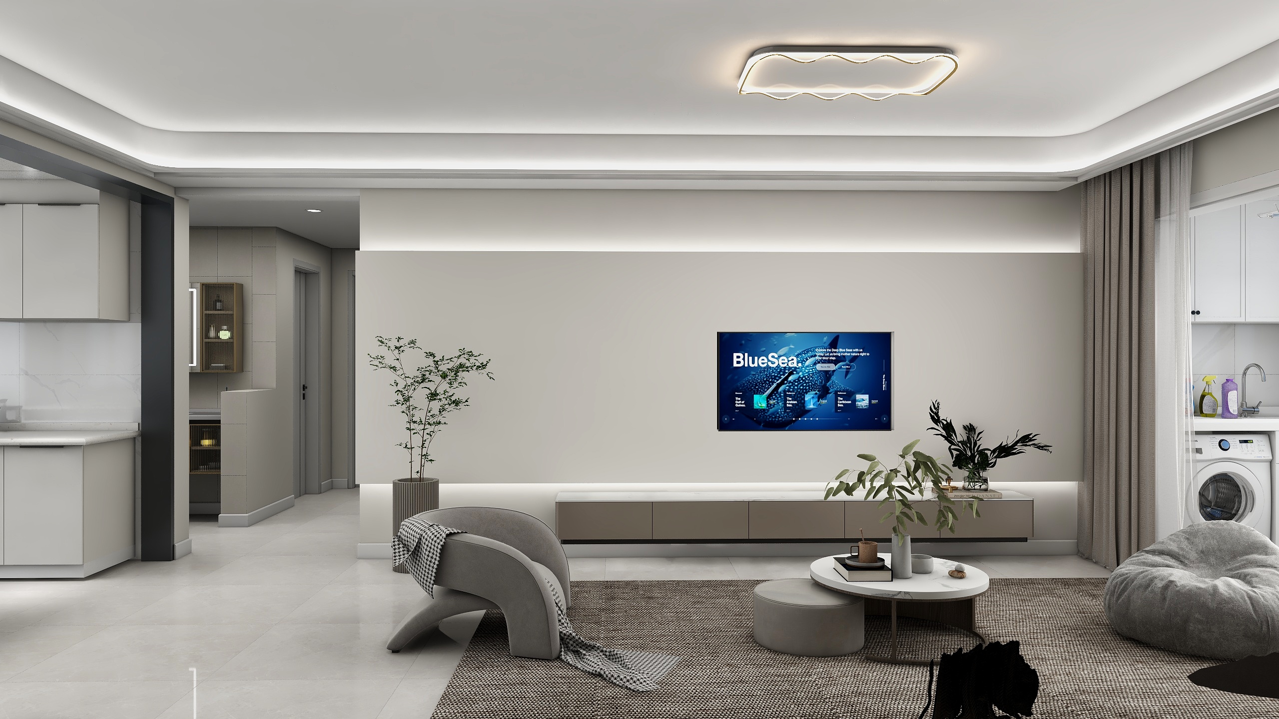 户型改造-周设计-豪润新都（134平）-装修设计方案