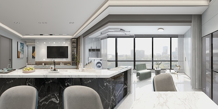 设计师李爱军-元泰-清华苑二期-装修设计方案