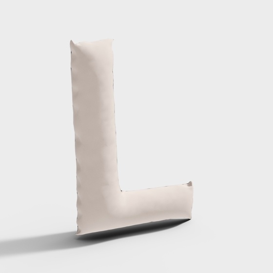 Colorful Inflatable Letter L 3D Model