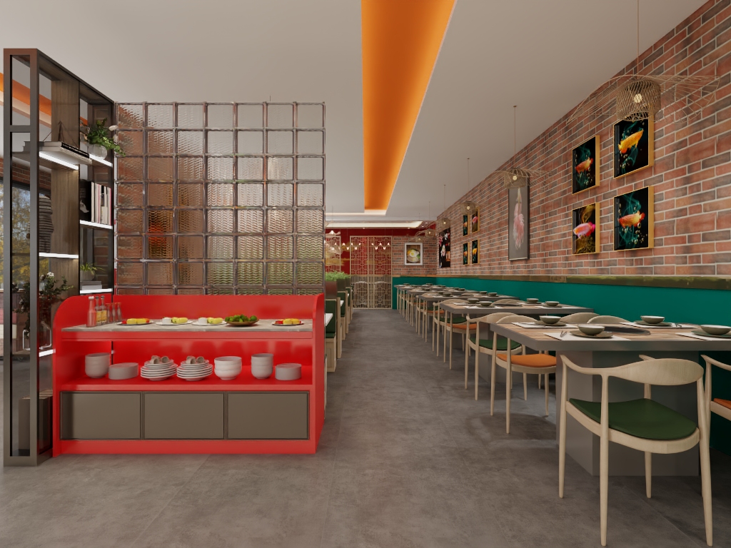 书凡设计--永和装饰-鱼火锅设计方案-装修设计方案