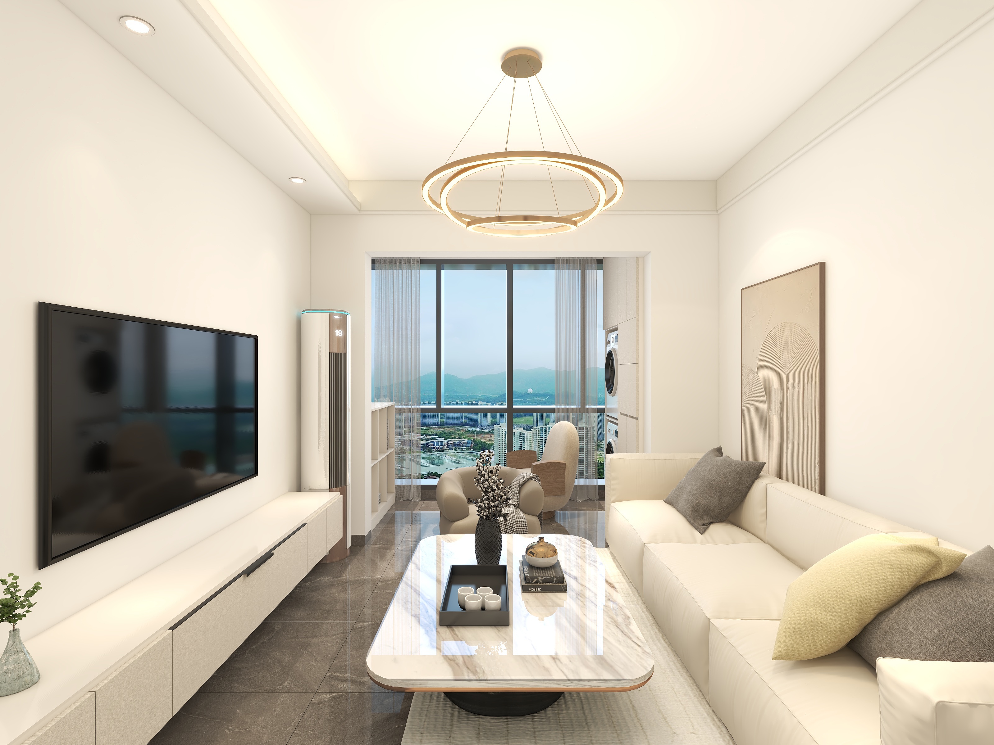 从化华浔-76㎡3室-装修设计方案