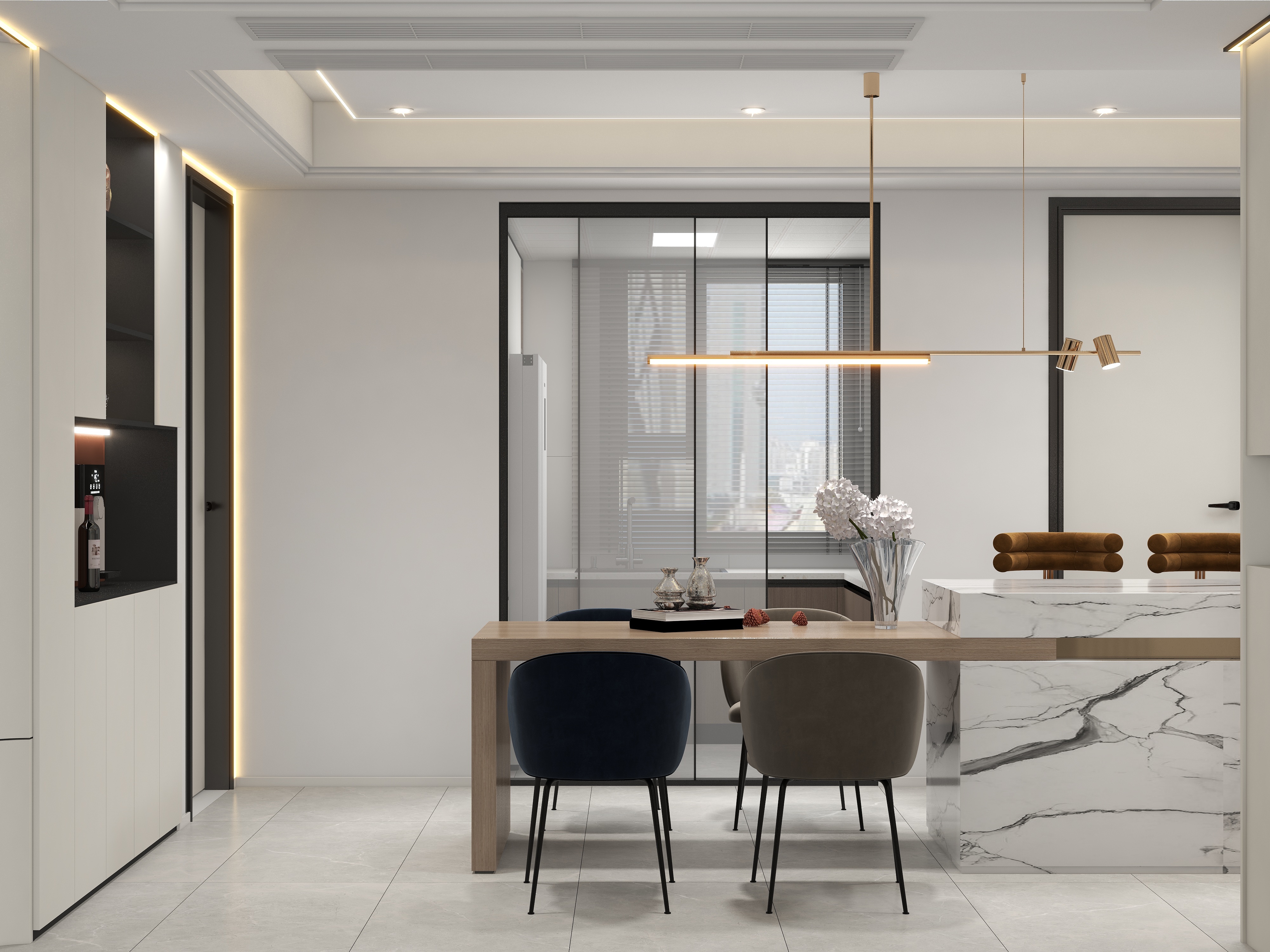 设计师珂源-保利金香槟117㎡3室装修效果图