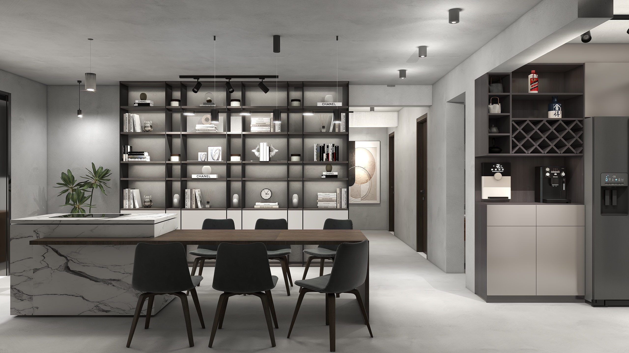 DZ空间设计-中达荷苑170平工业风-装修设计方案