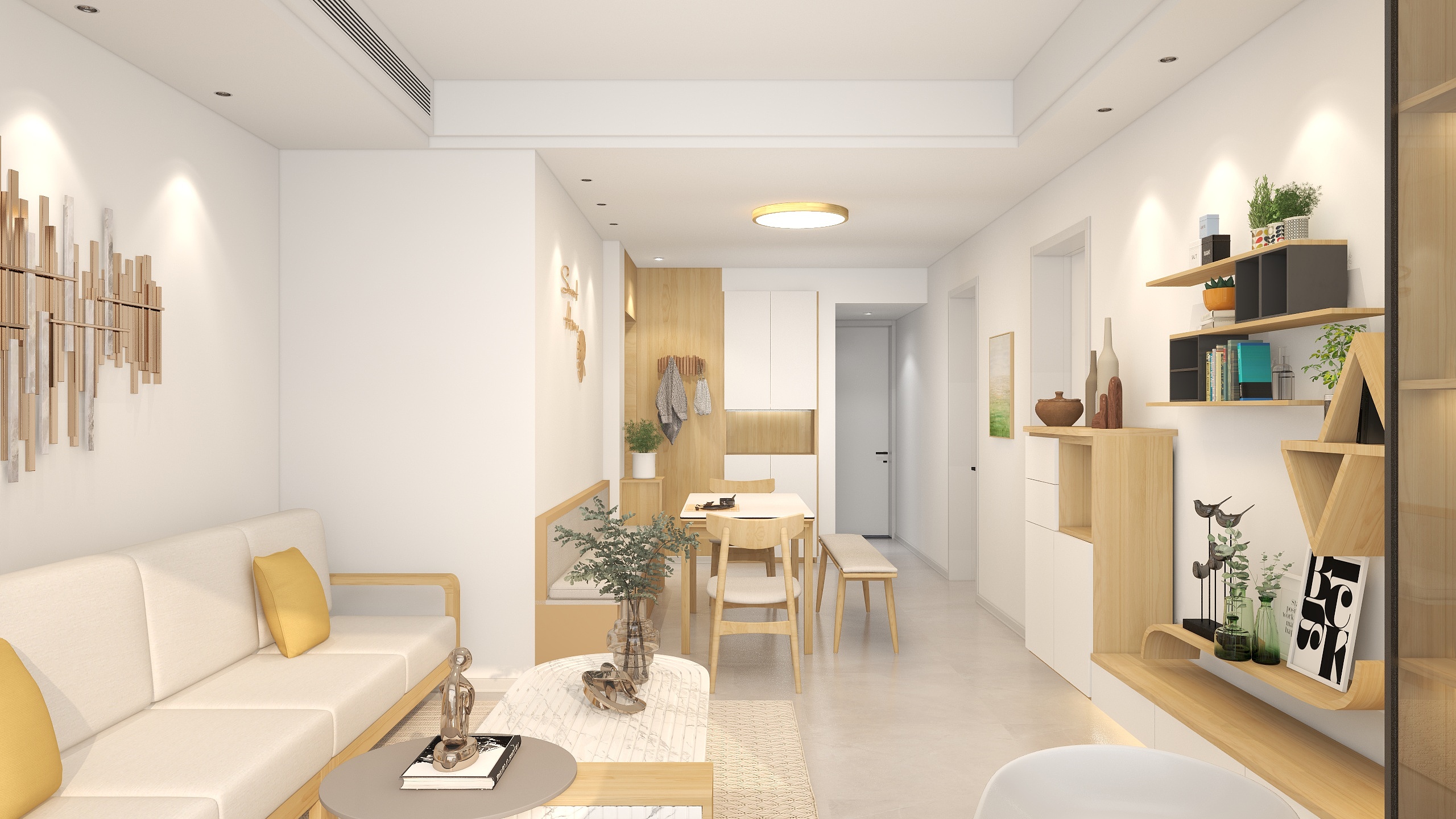 台湾小哥谈设计-《原木风》京华怡景园-85㎡1厅2室1卫-装修设计方案