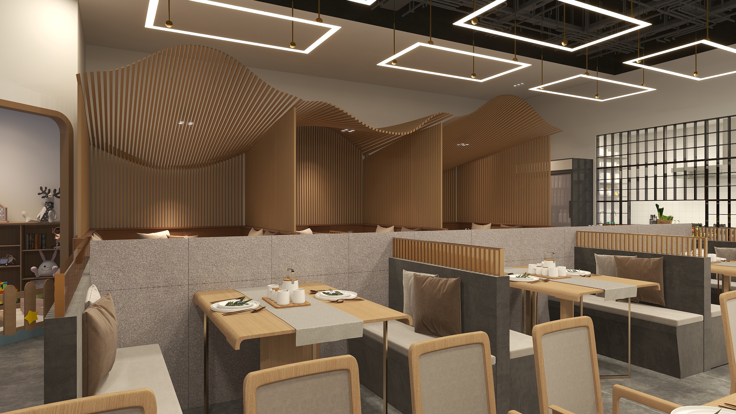 蔚然蓝风-Az烤肉店-装修设计方案