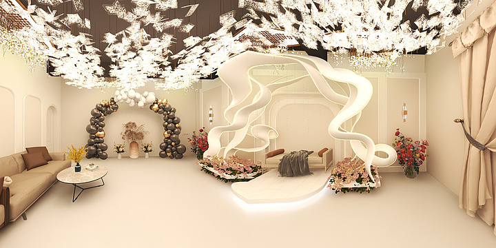 阿总~好设计-墨玉婚宴厅-装修设计方案