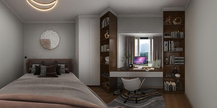 威慕尼全屋定制-株洲金茂悦13.304-装修设计方案