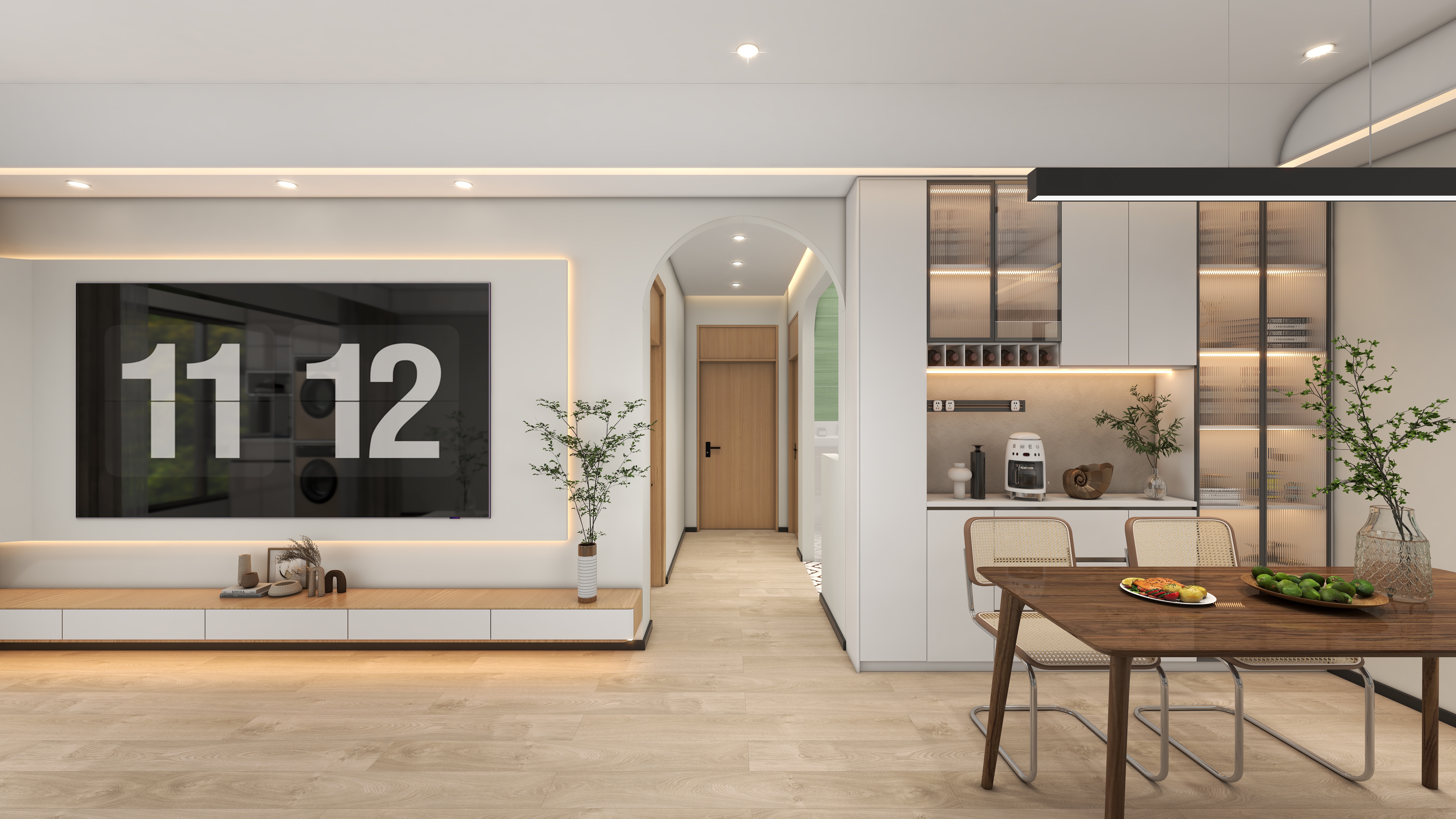 小張空间设计-龙记观园现代简约105㎡3室-装修设计方案