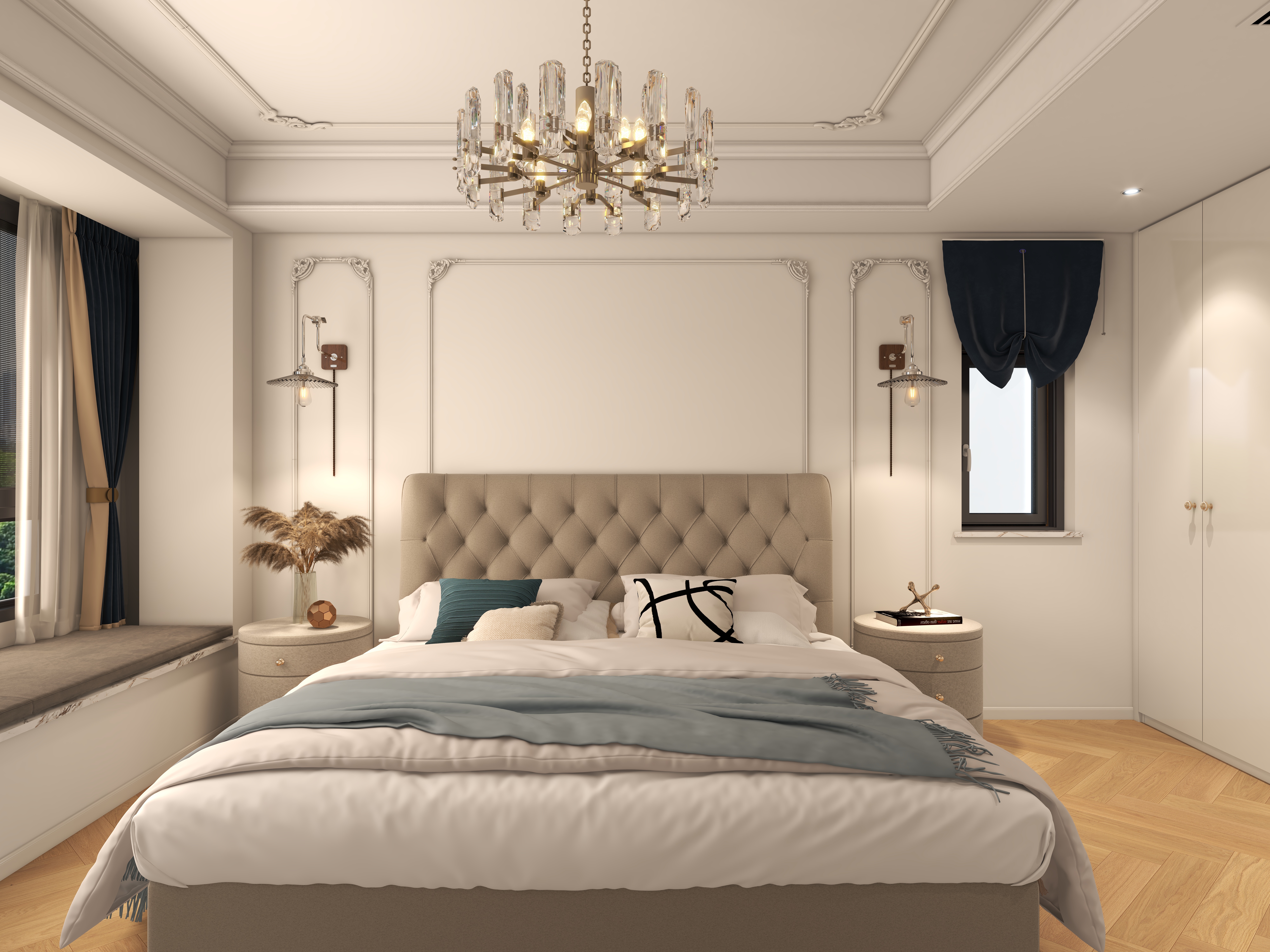 欧宝全案整装-龙德花园180㎡平复式2楼-装修设计方案