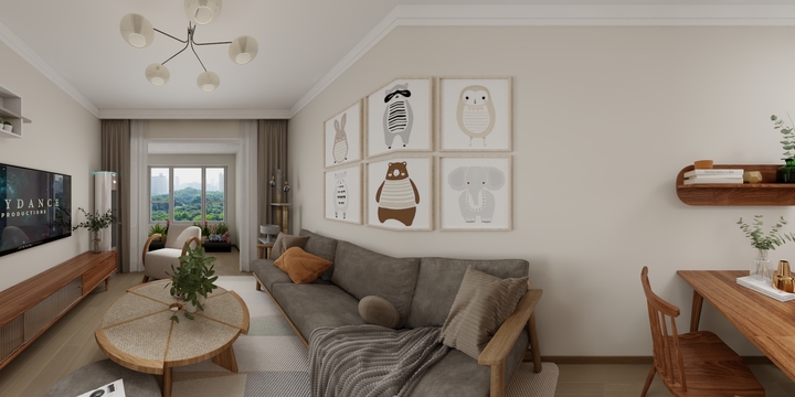 设计师赵方运-海德公园81㎡3室-装修设计方案