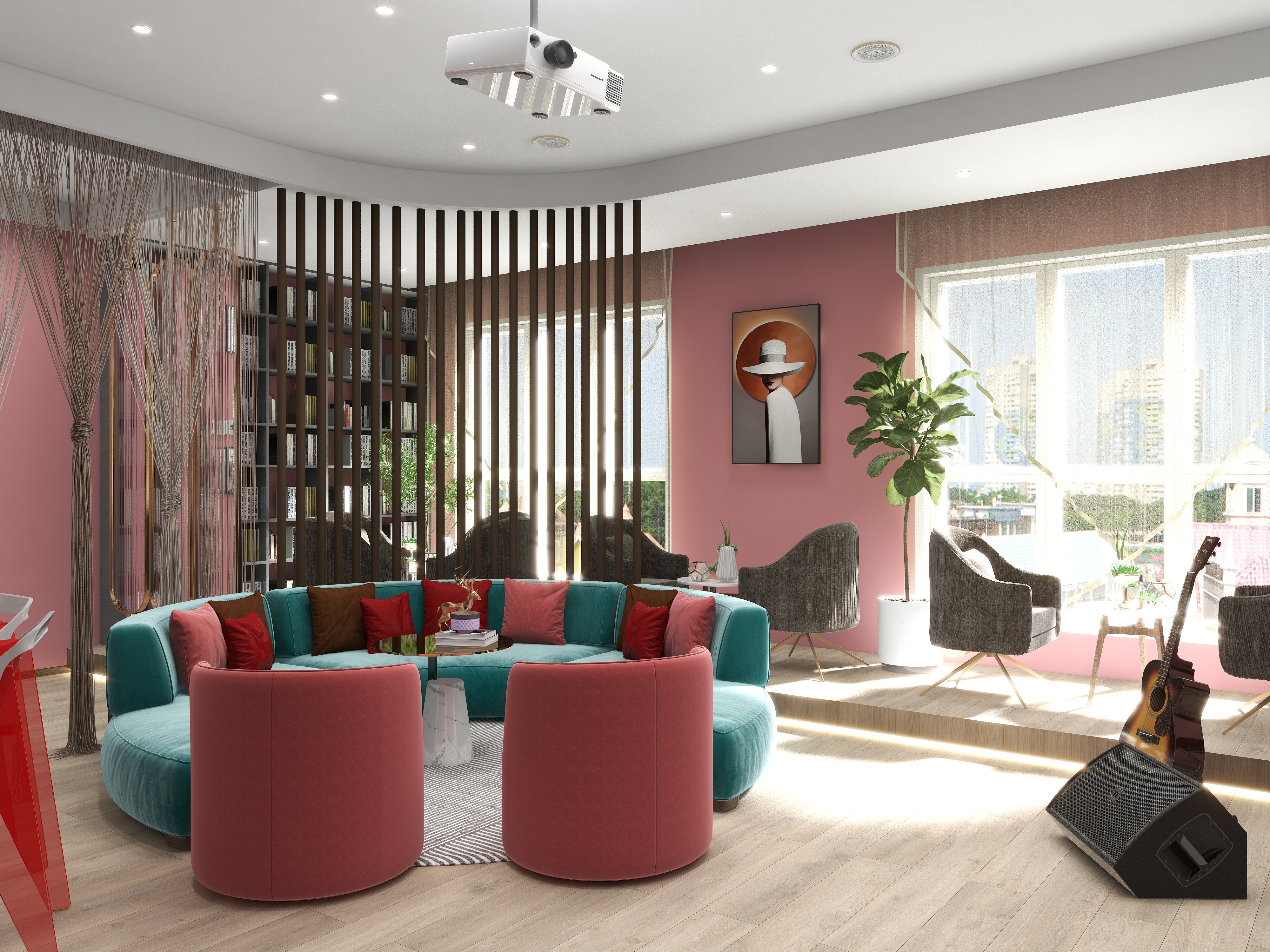 唯诺张掖-活动室113㎡1室-装修设计方案