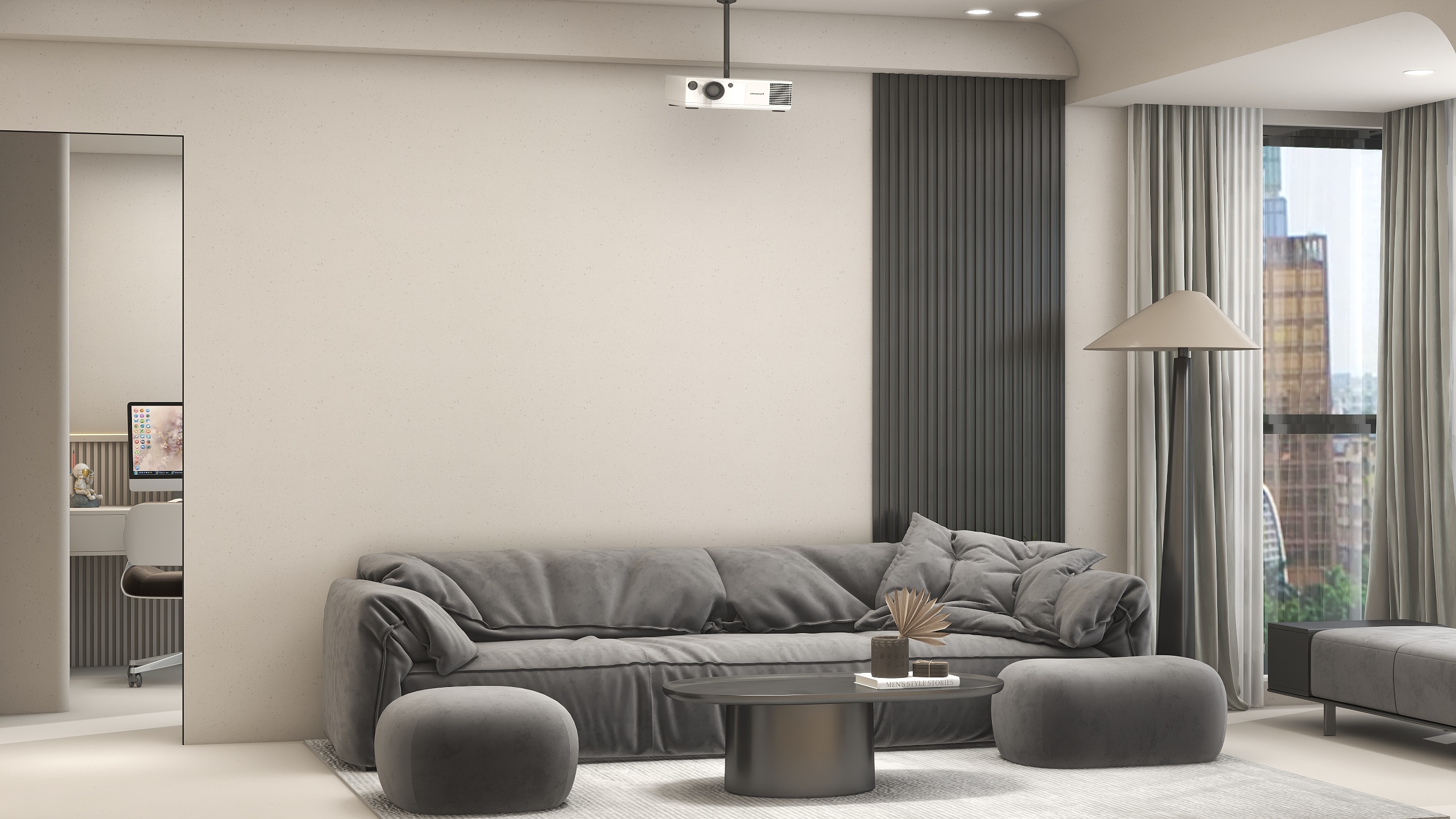 陈建伟-旭辉奶油77㎡2室装修效果图