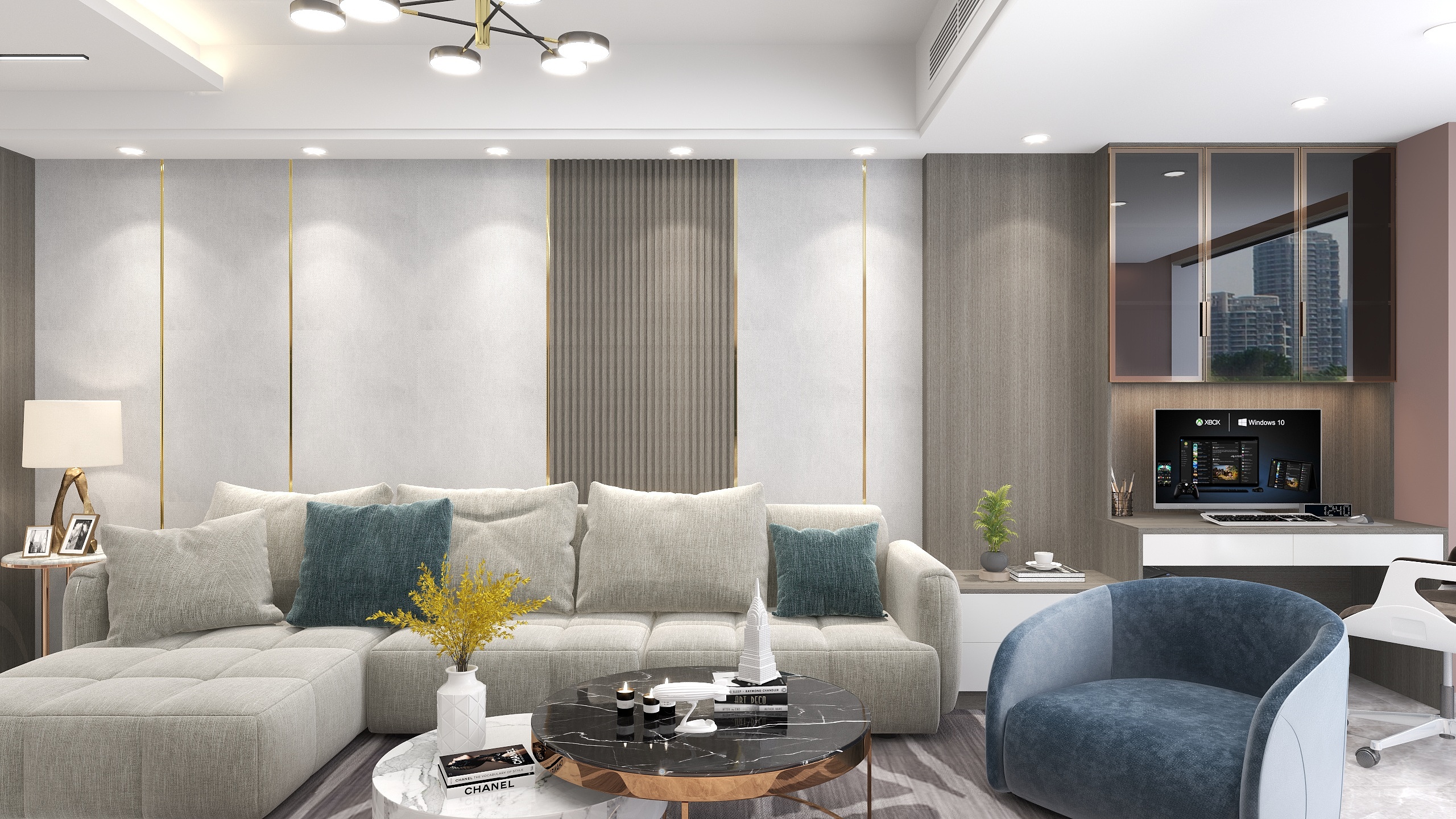 珲设空间-雁归来119㎡4室装修效果图