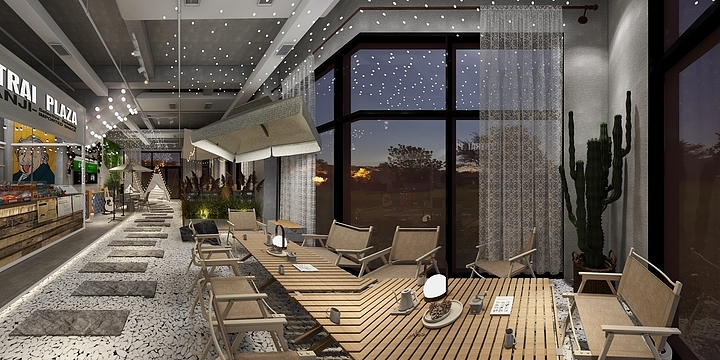 武鸣维森设计工作室-宏湖露营风小酒馆-装修设计方案