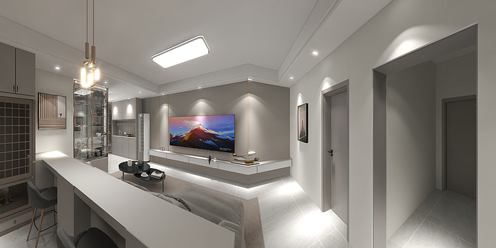 易尚家建筑装饰-清河小区王女士雅居-完稿-装修设计方案