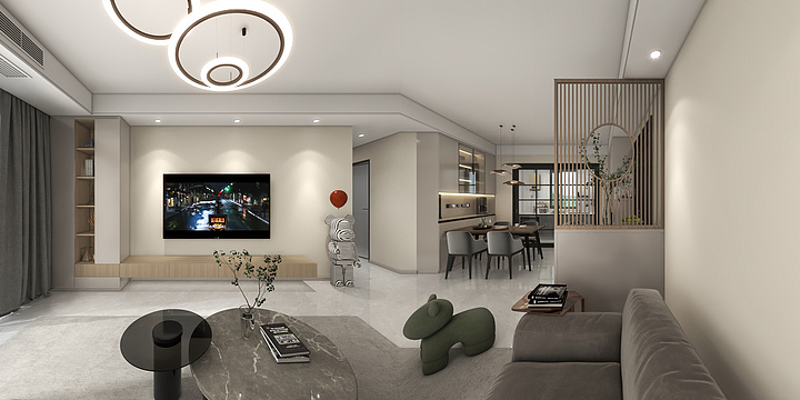 李建伟-绿地花语城133平-黄英杰老师-装修设计方案