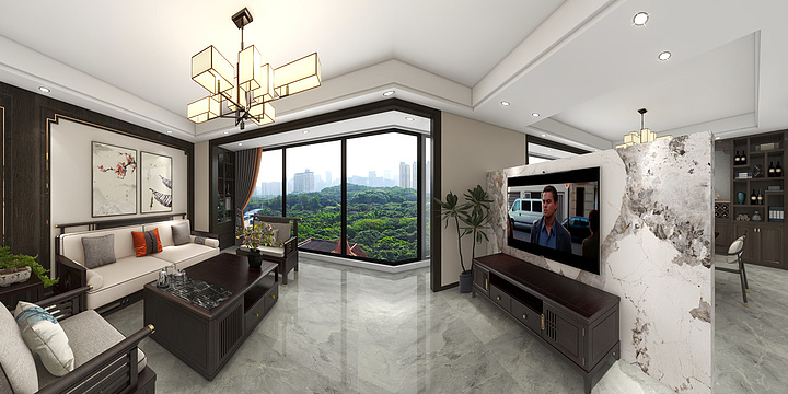 海派设计一南-富峰花元6幢-装修设计方案