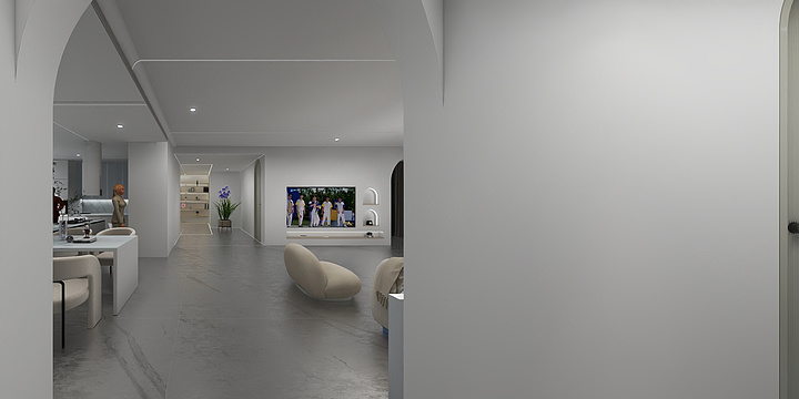 北京雕刻时光---空间设计-盛世华府220大平层样板设计-装修设计方案