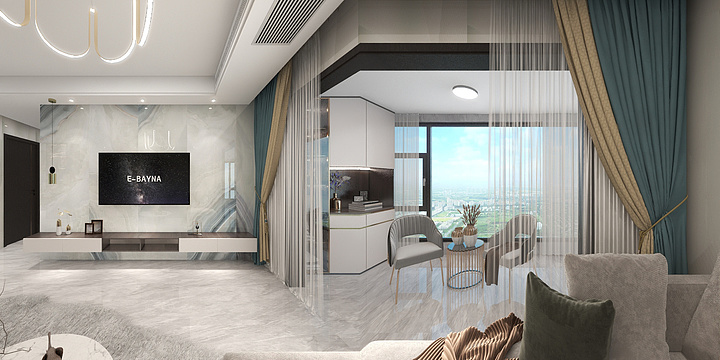 如封似闭-天悦台·现代轻奢-装修设计方案