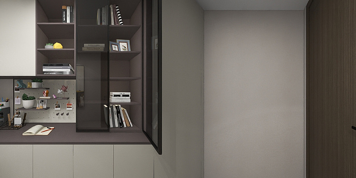 欢子设计-葛洲坝鼓悦蘭园124㎡4室-装修设计方案