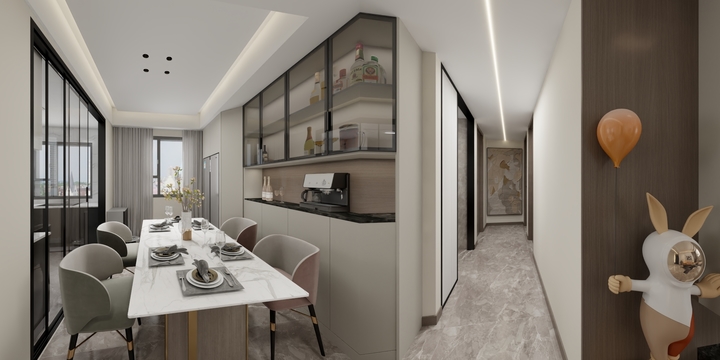 摩克曼设计工作室88万家橱柜衣柜-东津世纪城-副本-副本-装修设计方案