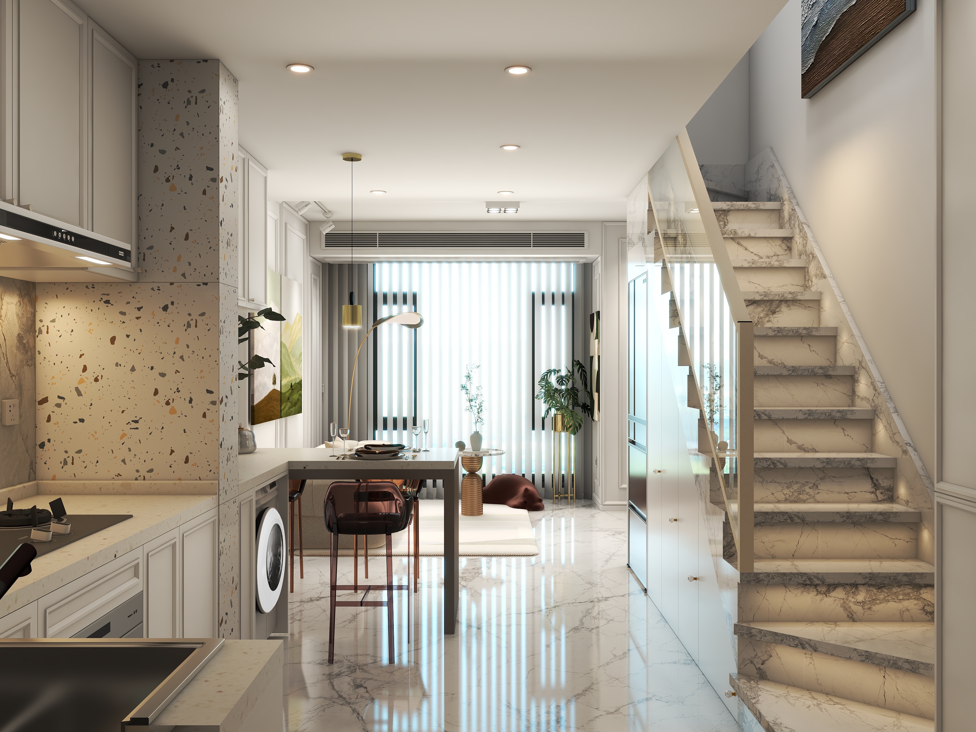 独立设计师DAQIAN-克拉公馆35㎡-装修设计方案