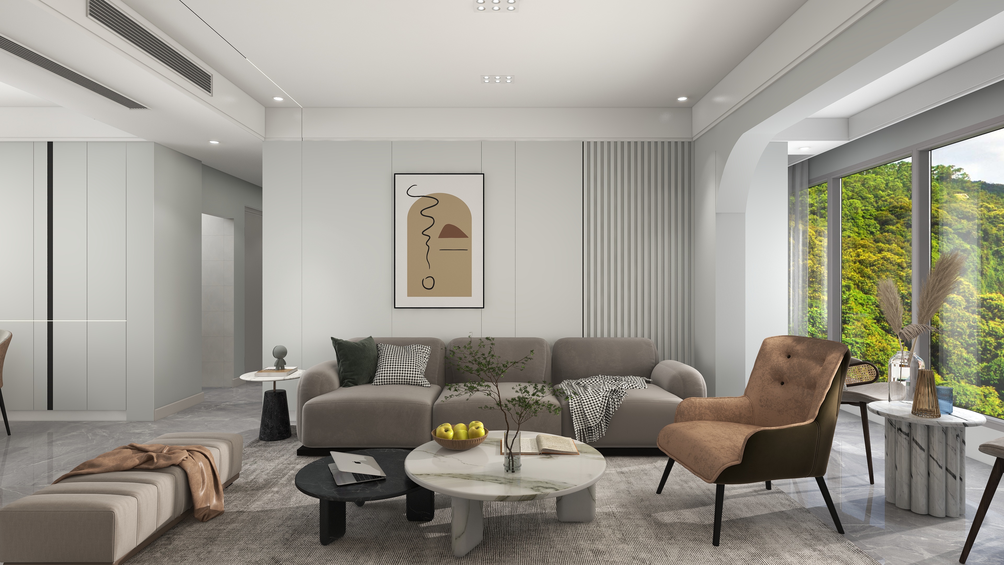 0000007卞密-现代简约116㎡4室-装修设计方案