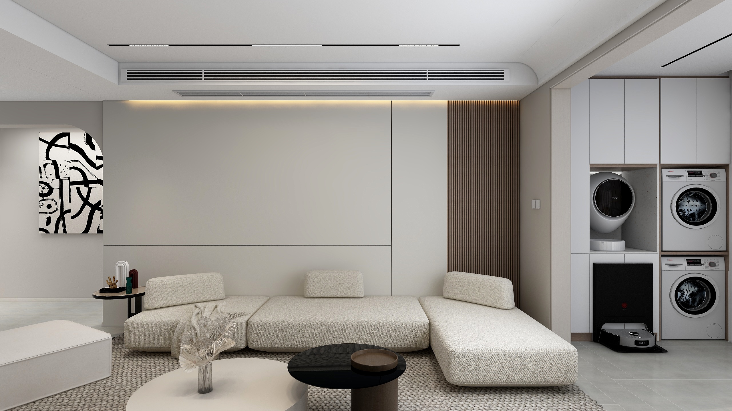 北溟丣渔-中央公园极简145㎡3室-装修设计方案