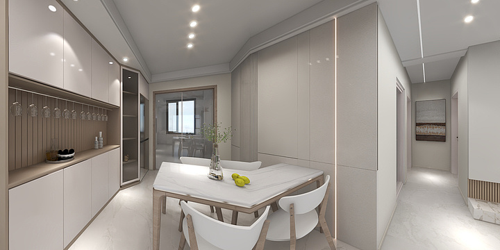 郭子1119-亚丹装饰公司奶油风-装修设计方案