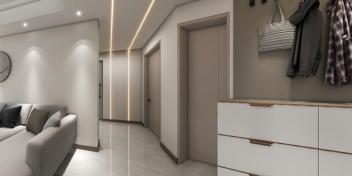 少年梦f-海港佳院6-1-1501-装修设计方案