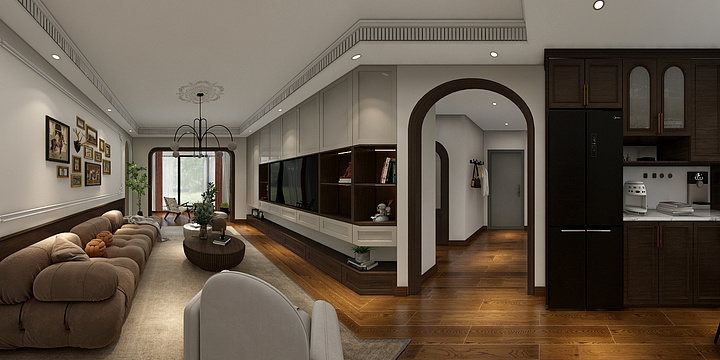 欧尚家装饰设计-法式复古-装修设计方案