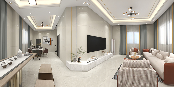 设计_柱-漳澎自建房一层-装修设计方案