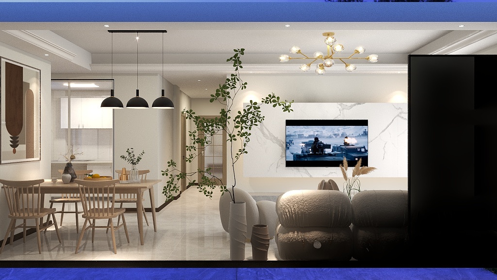 Alan18884268872-德信海德公园83.00㎡A2’3室2厅1卫1厨-装修设计方案