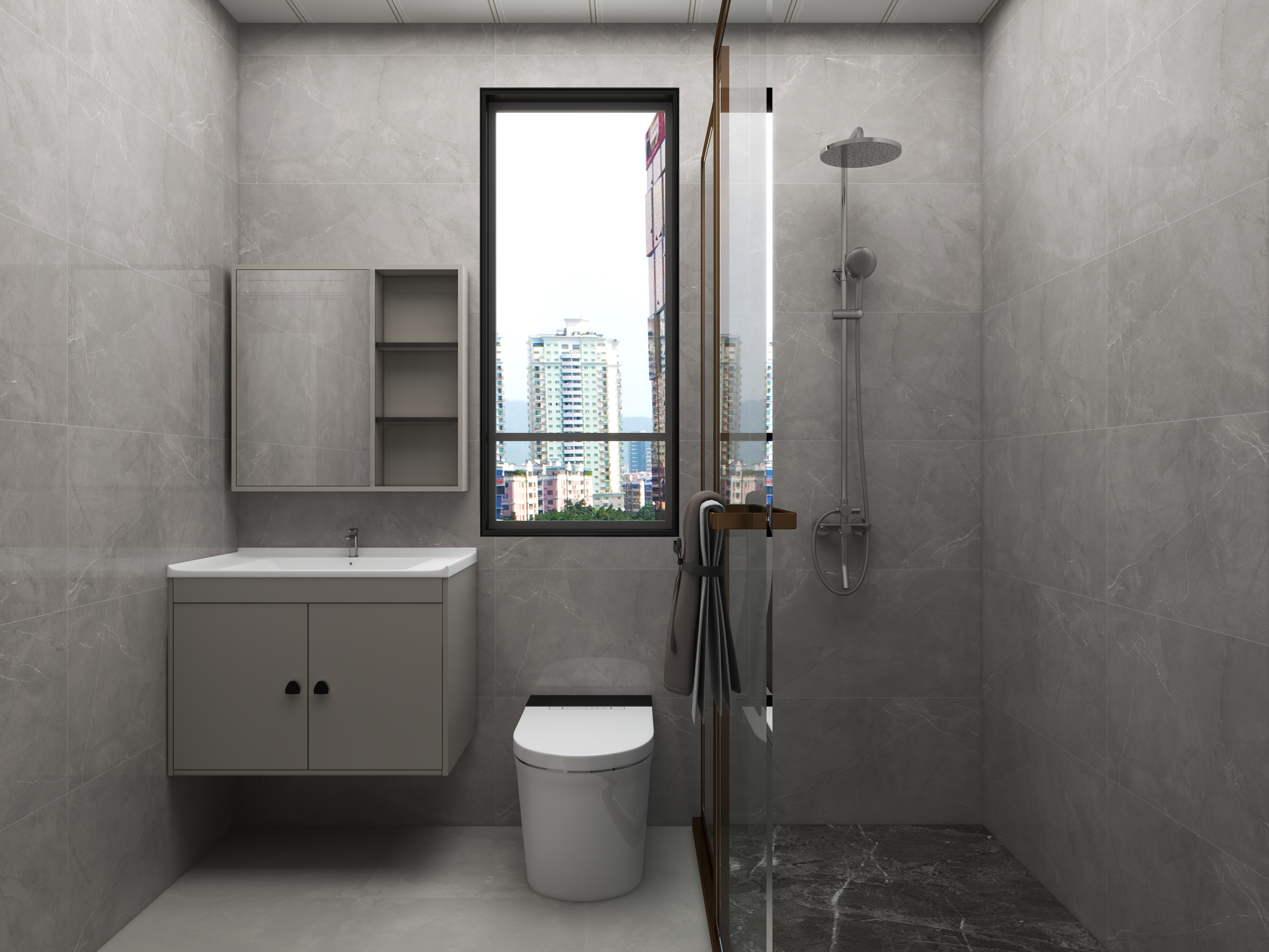 壹诺设计工作室-95㎡3室-现代简约装修效果图