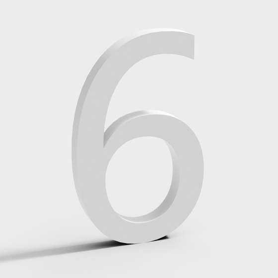 Colorful 3D Text Numbers 3D Model for Creative Projects