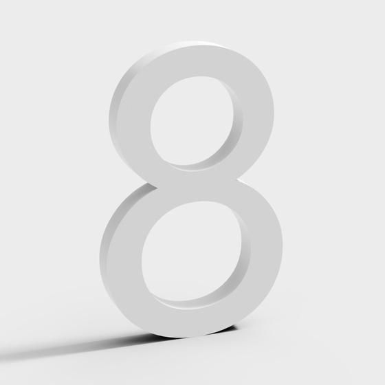 ~More Modern Numbers,Others,3D Text,Table Decor,Decorations,Gray