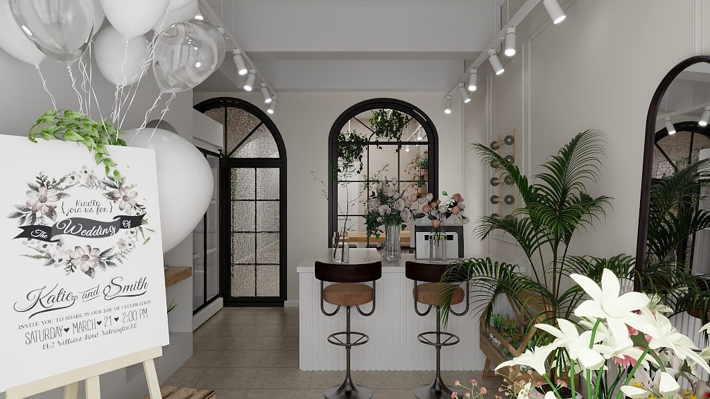 室内设计魏磊-花店-装修设计方案