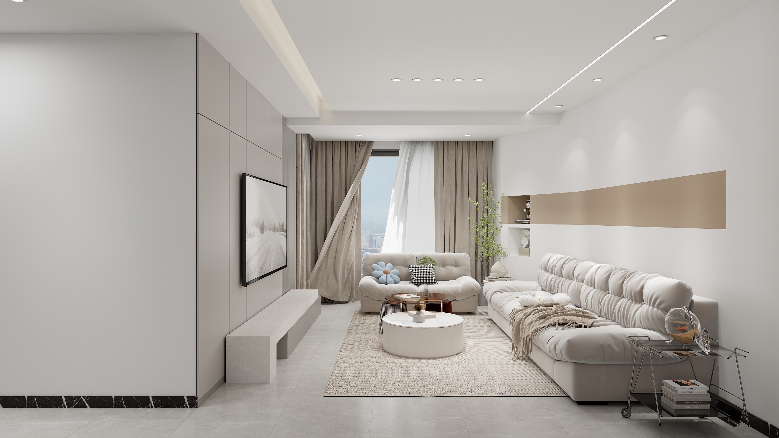 湫末-保利溪湖91㎡3室-装修设计方案