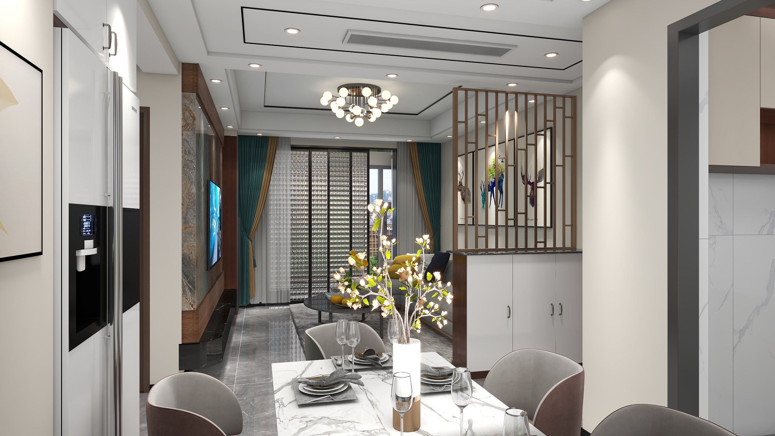 186****0732SHdd-湖山新城轻奢83㎡3室-装修设计方案