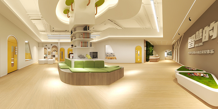 郑州屋下快装装饰设计有限公司-奥兰（幼小衔接）-装修设计方案