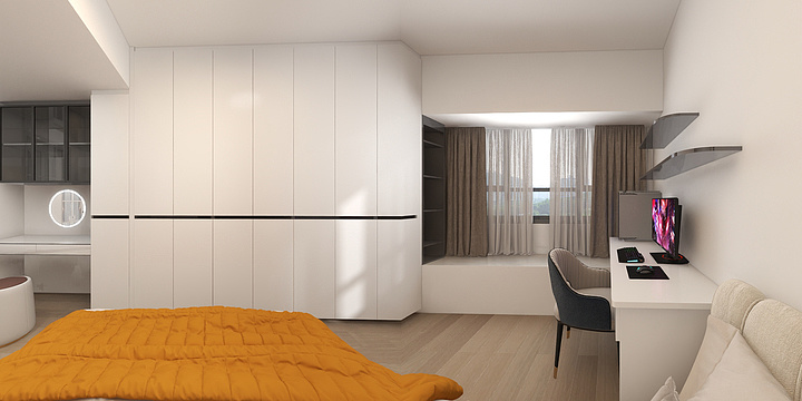 Aq设计.-蓝运城天骄1栋1406-门板-装修设计方案