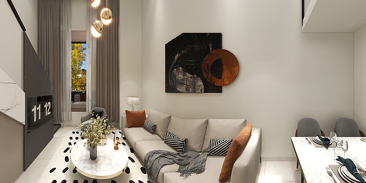 带图空间设计-标间 -loft公寓-镂空版-装修设计方案