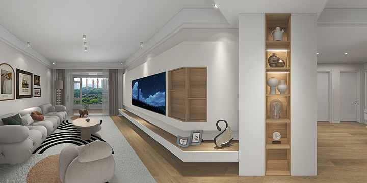 全案装修室内设计-红星雅园东区东边套95平方9栋-装修设计方案