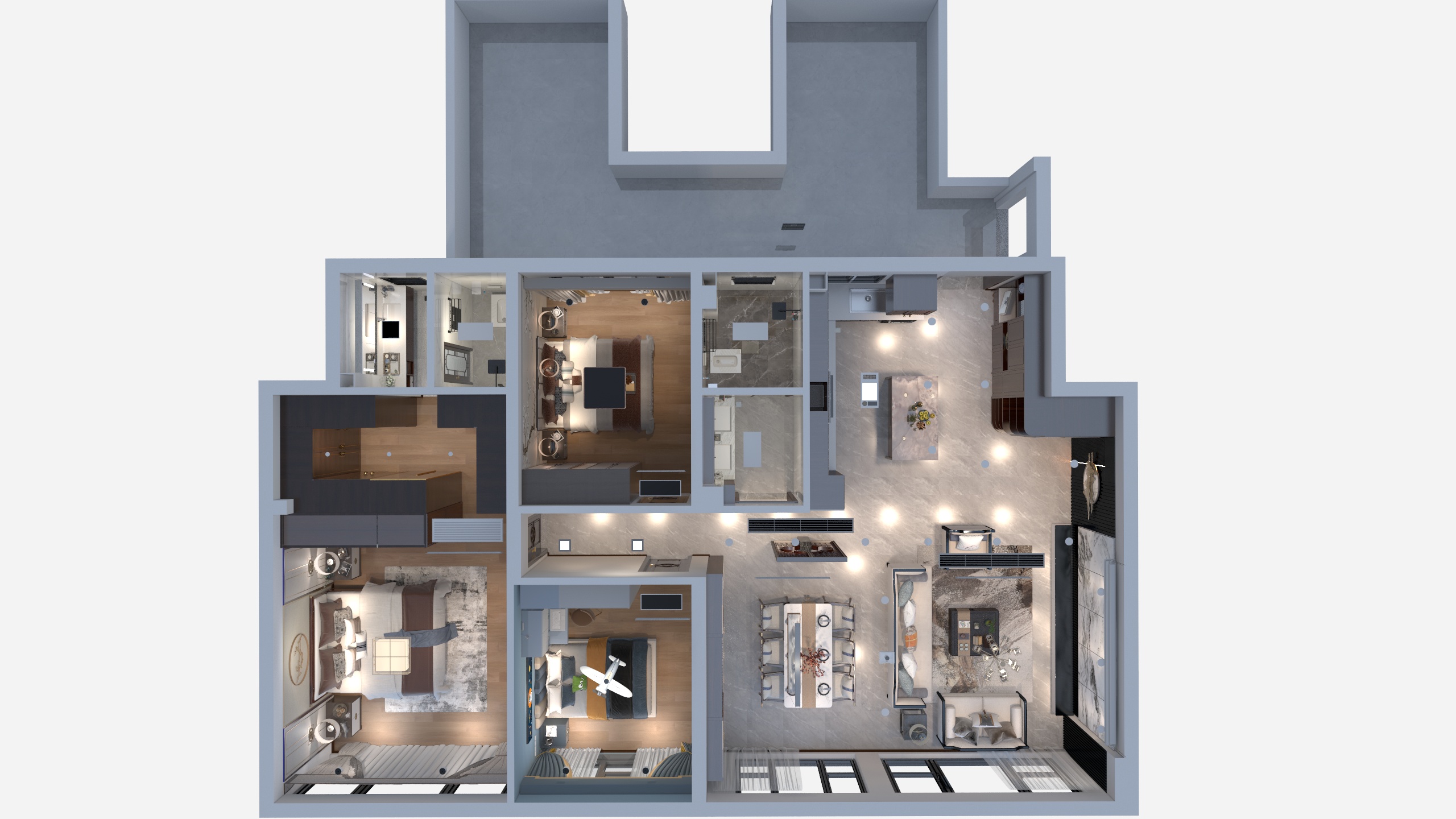 章西西X_X-泰吉同诚悦府137㎡3室-装修设计方案